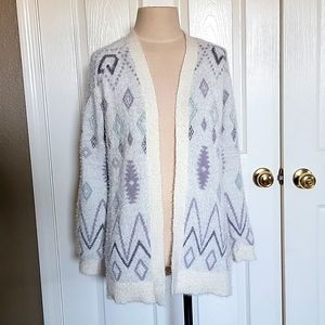 White Fair Isle Cozy Cardigan